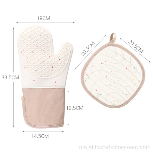 Sarung tangan baking silikon tahan panas